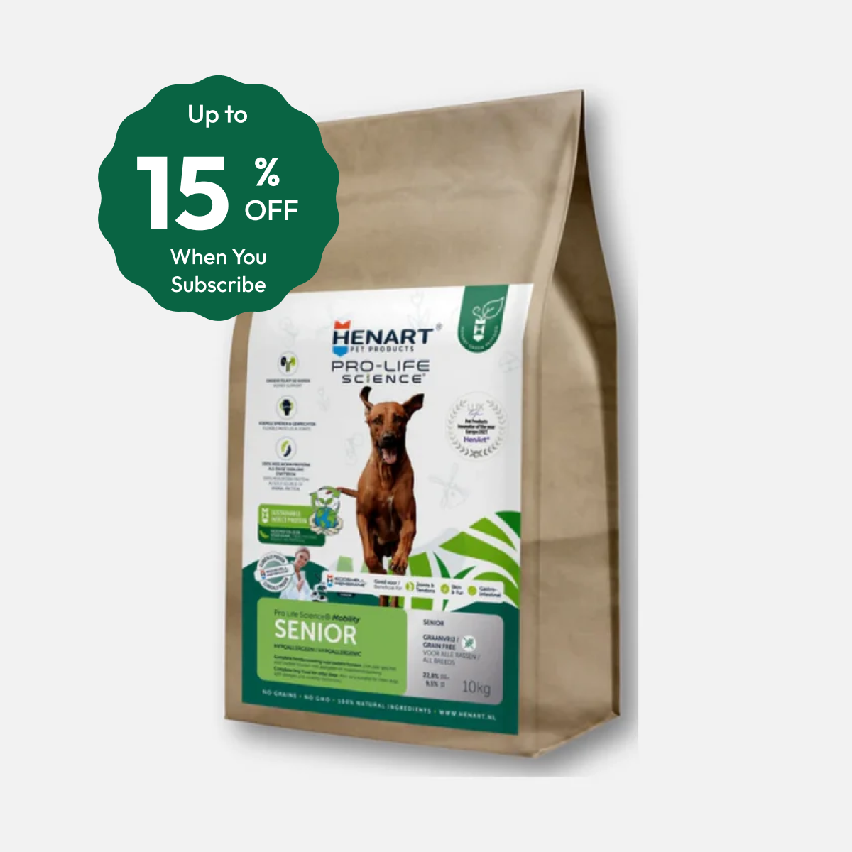 Insectendroogvoer voor oudere honden