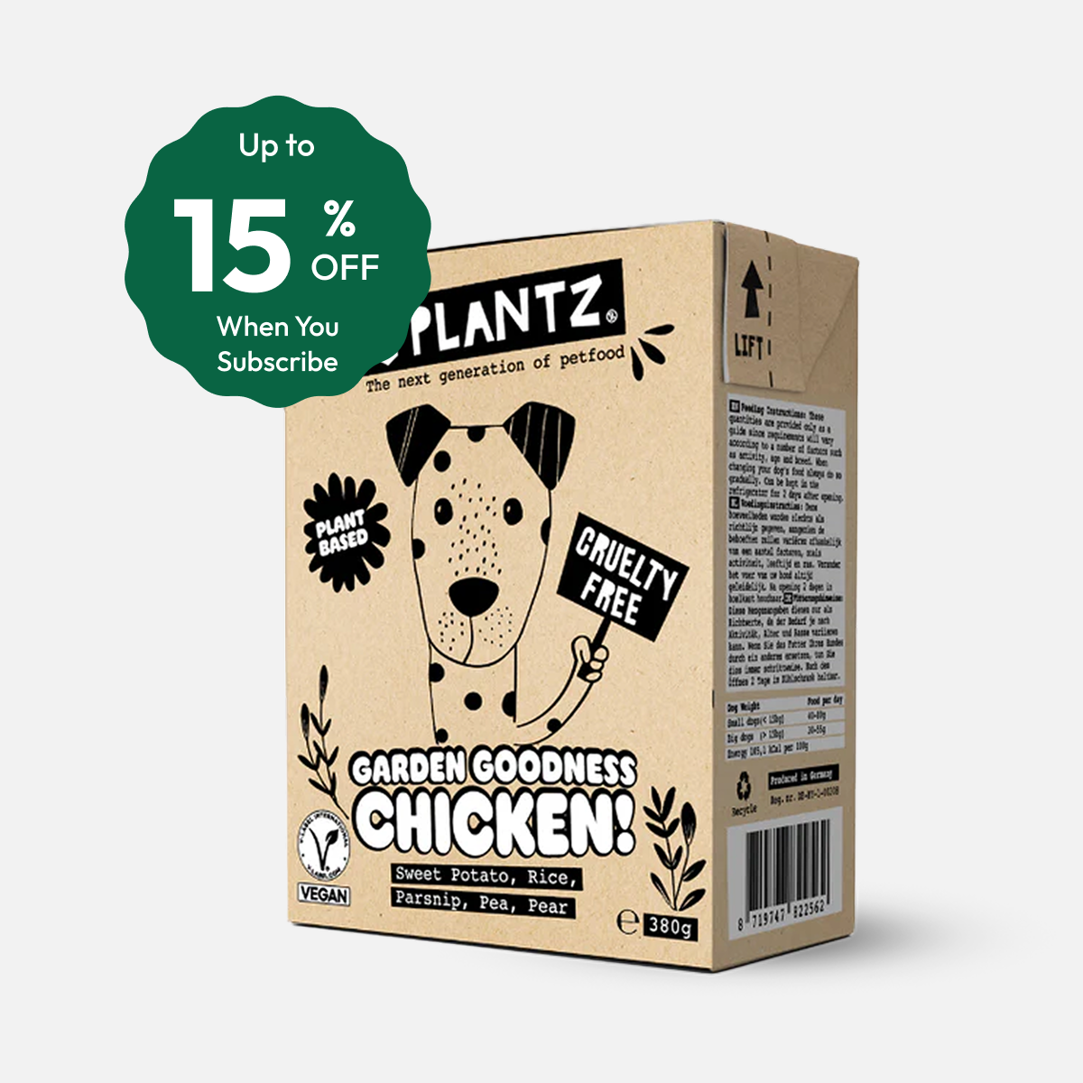 PLANTZ Kip – natvoer voor honden