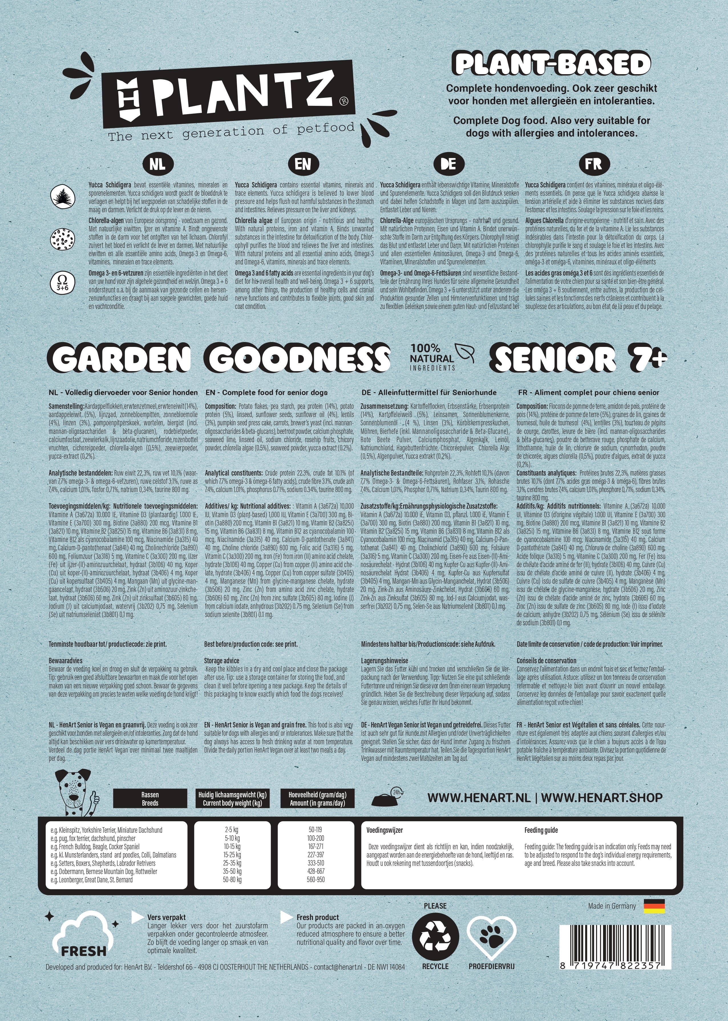 PLANTZ - Pflanzenbasiertes Trockenfutter | Senior
