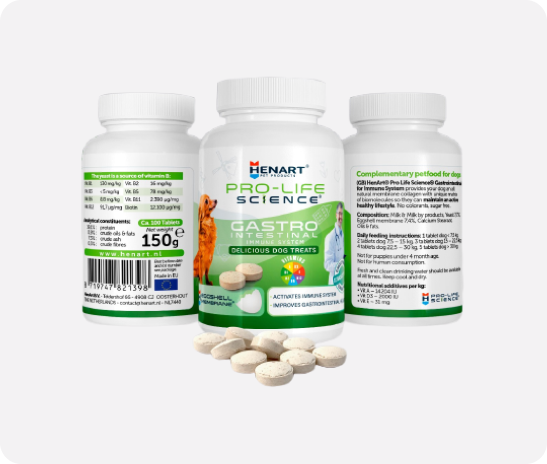Hunde-Nahrungsergänzung für Magen-Darm Gesundheit & starkes Immunsystem