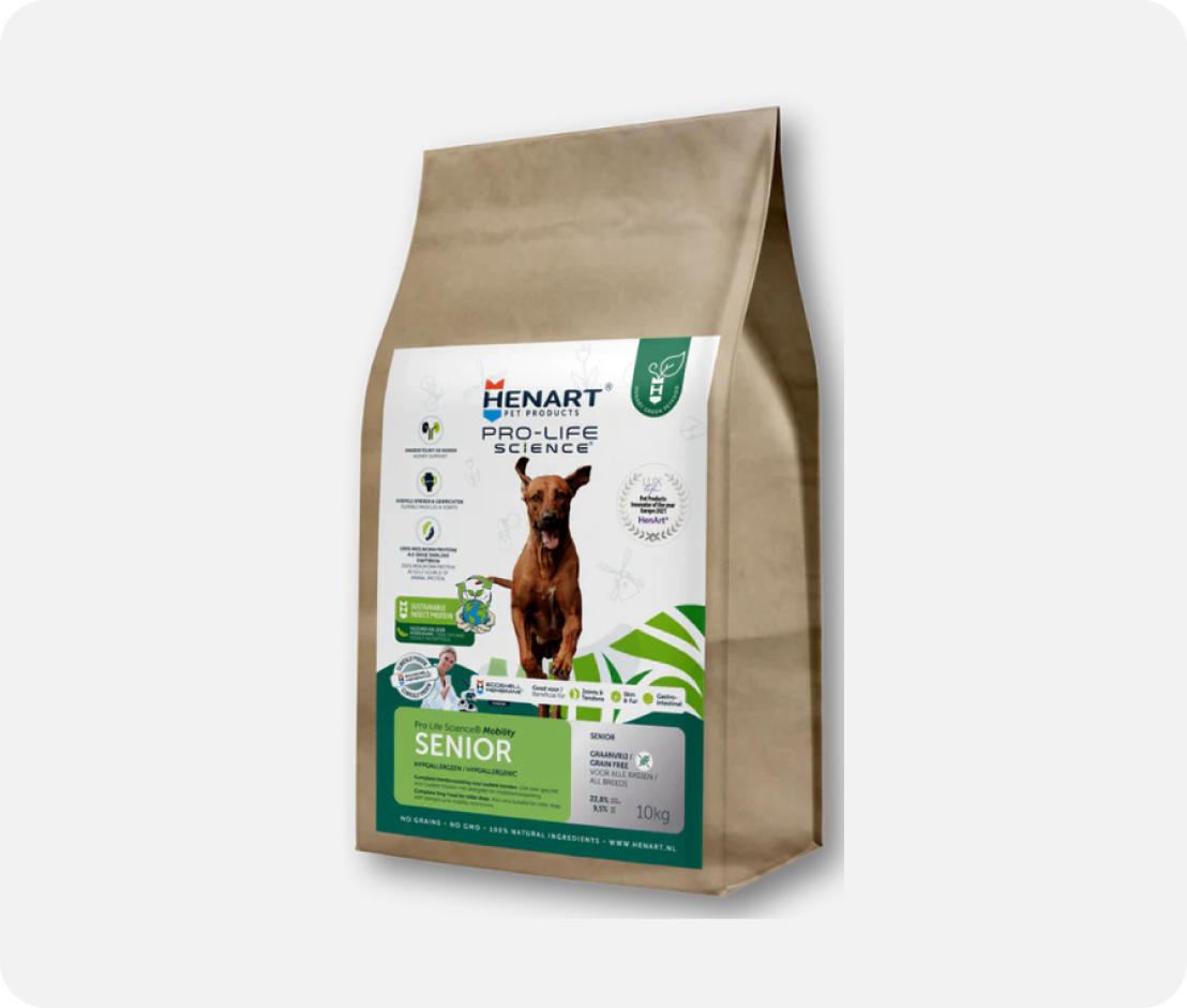 Insekten-Trockenfutter für Senior Hunde