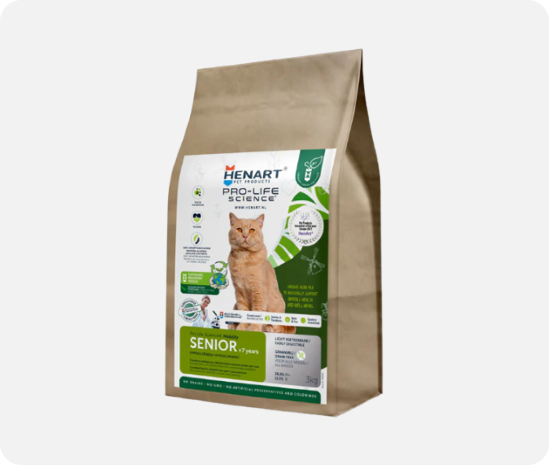 Droog insectenvoer voor oudere katten