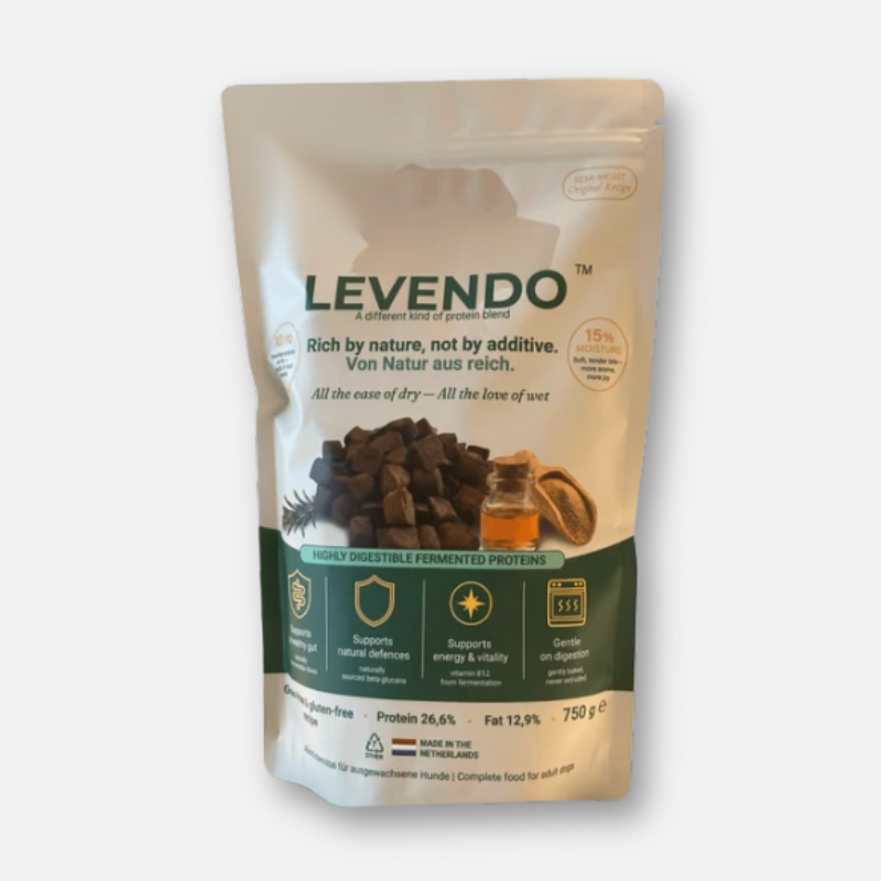 LEVENDO Halfvochtig & voorzichtig gebakken | compleet & gebalanceerd voor volwassen honden (FEDIAF)