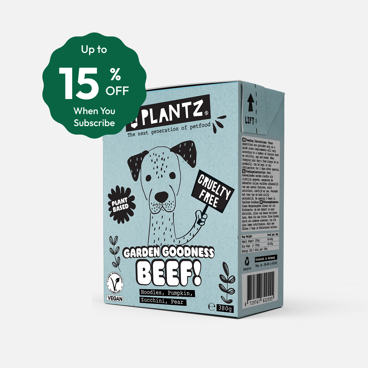 PLANTZ Beef – natvoer voor honden