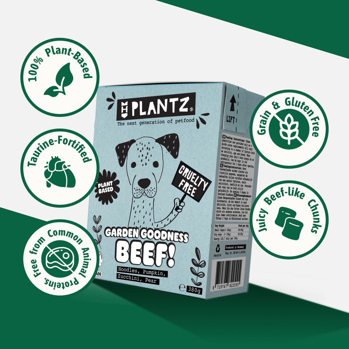 PLANTZ Beef – natvoer voor honden