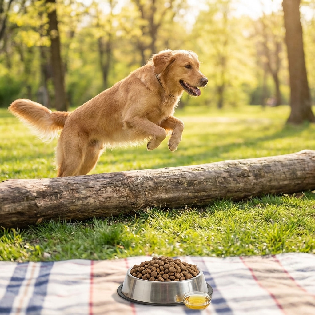 Active healthy dog — preventive cellular health